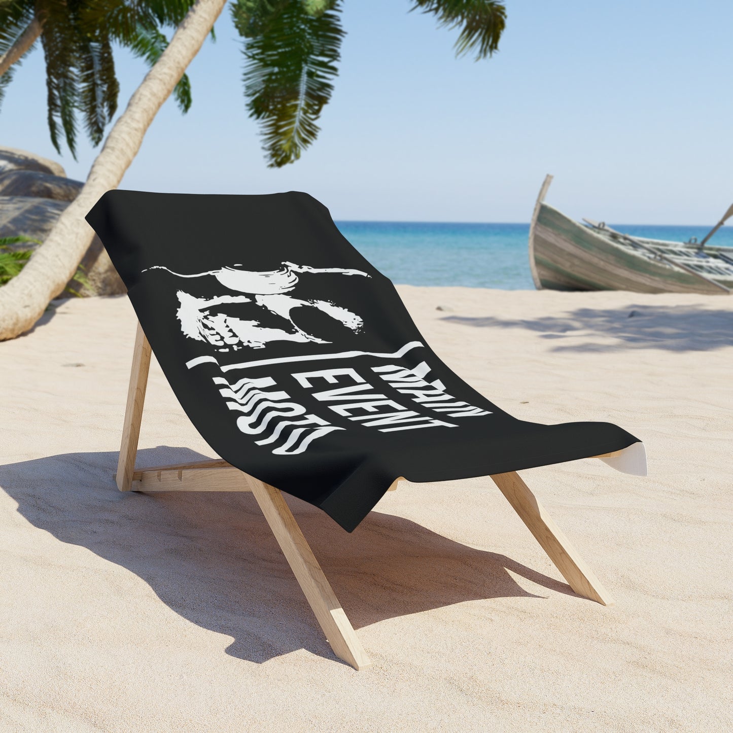 "Main Event Moto" Beach Towel