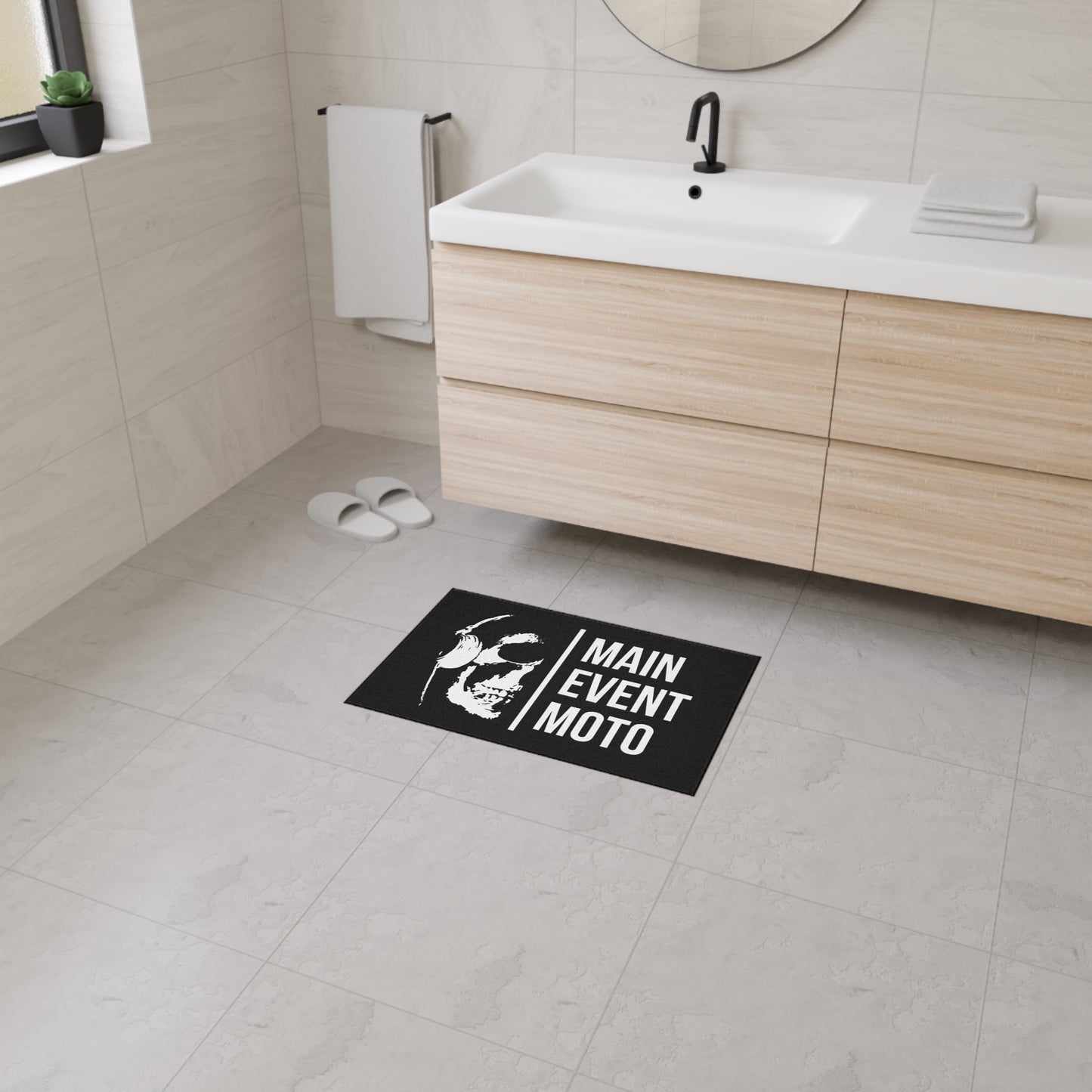 Main Event Moto Heavy Duty Floor Mat with rubber back