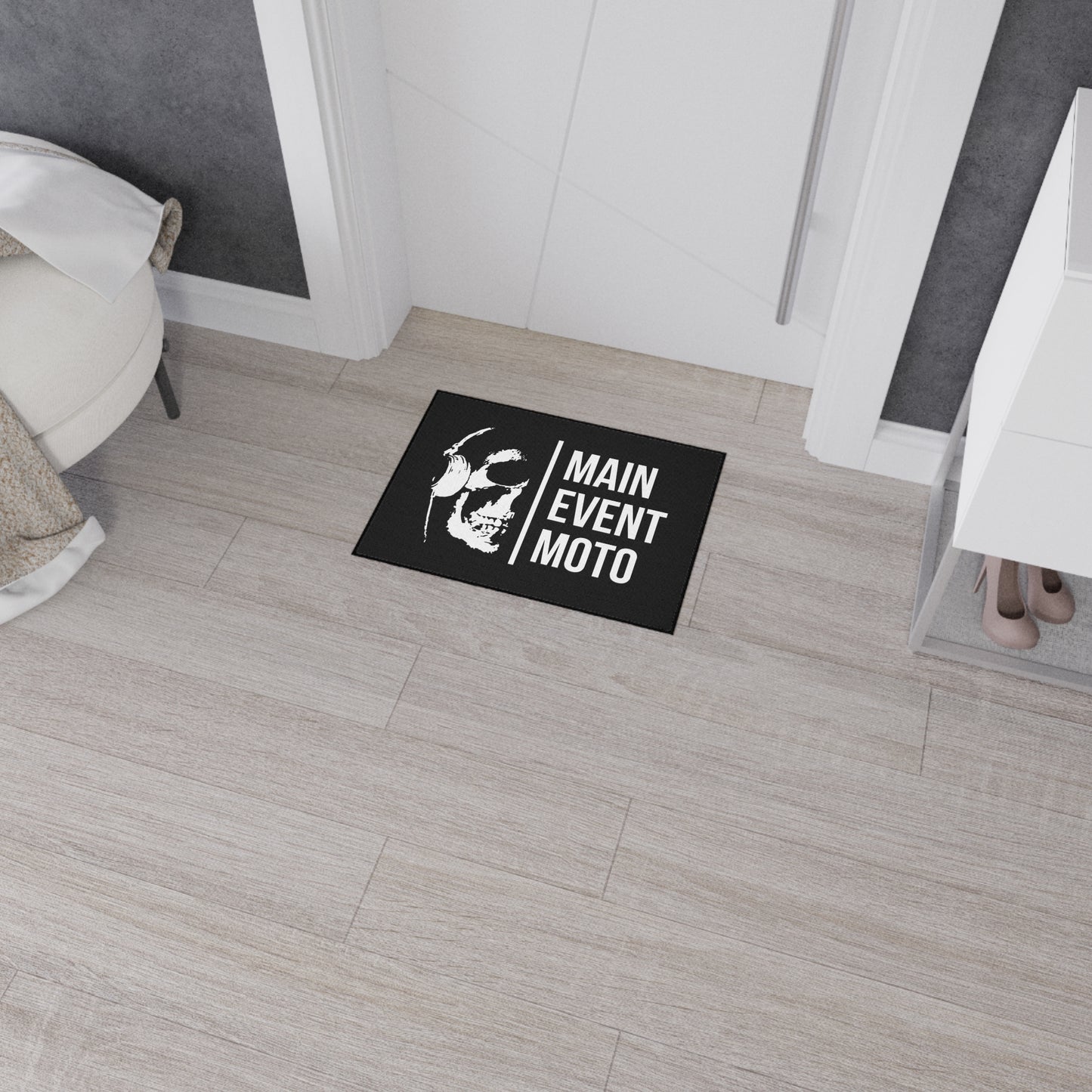 Main Event Moto Heavy Duty Floor Mat with rubber back