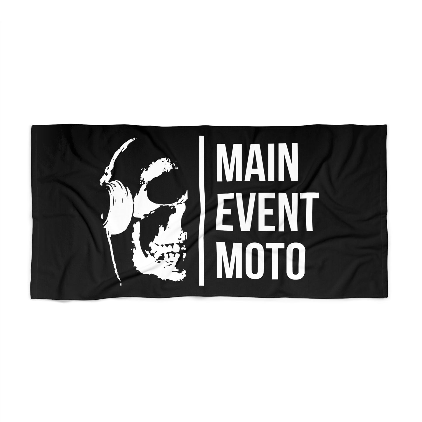 "Main Event Moto" Beach Towel