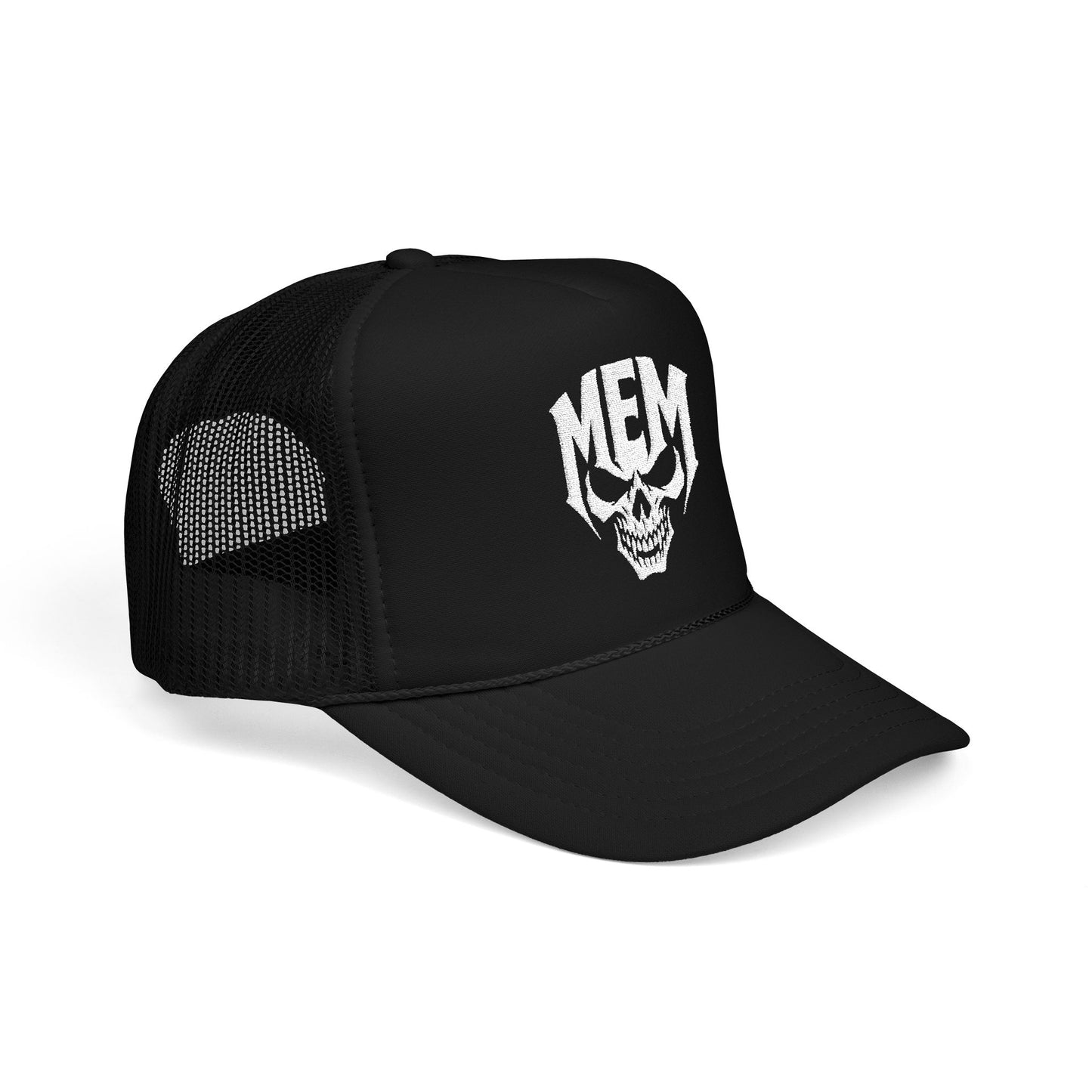 NEW! Embroidered "Skull Fang" on Foam Trucker