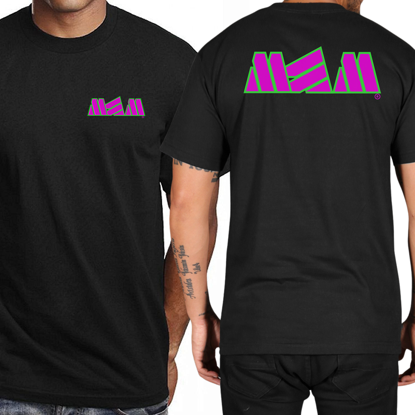 Rhythm Section Tee - Pink/Green
