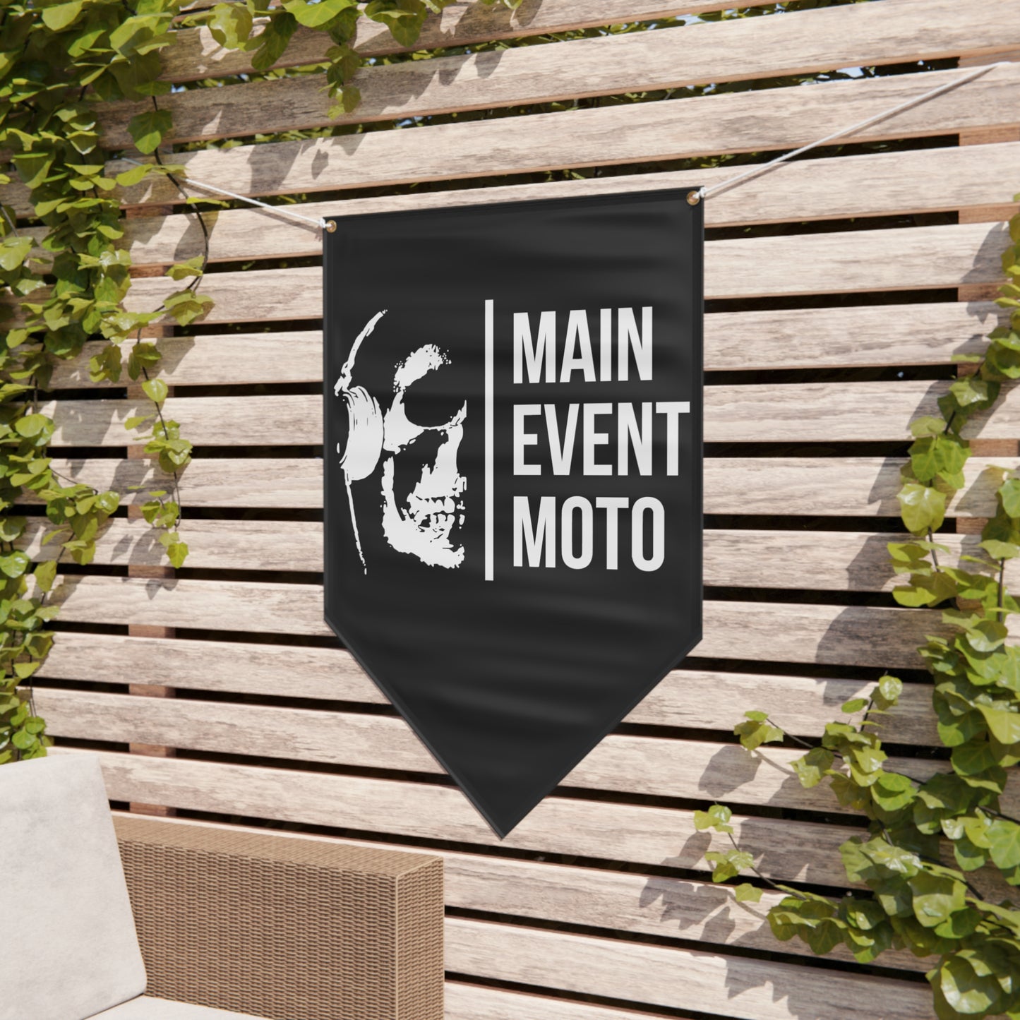 Main Event Moto Heavy Duty Outdoor Vinyl Pennant Banner