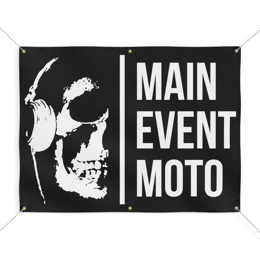 Main Event Moto Heavy Duty Outdoor Vinyl Matte Banner (48" x 36")