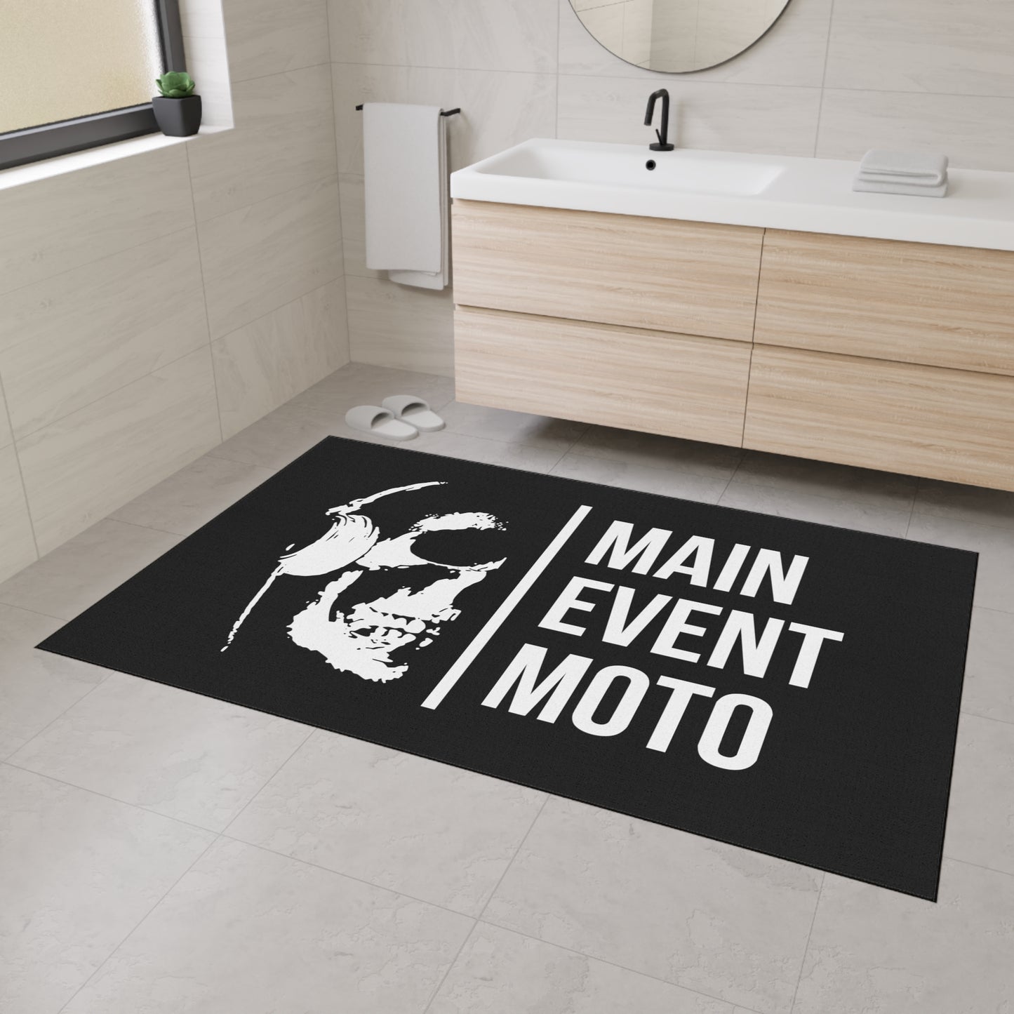 Main Event Moto Heavy Duty Floor Mat with rubber back