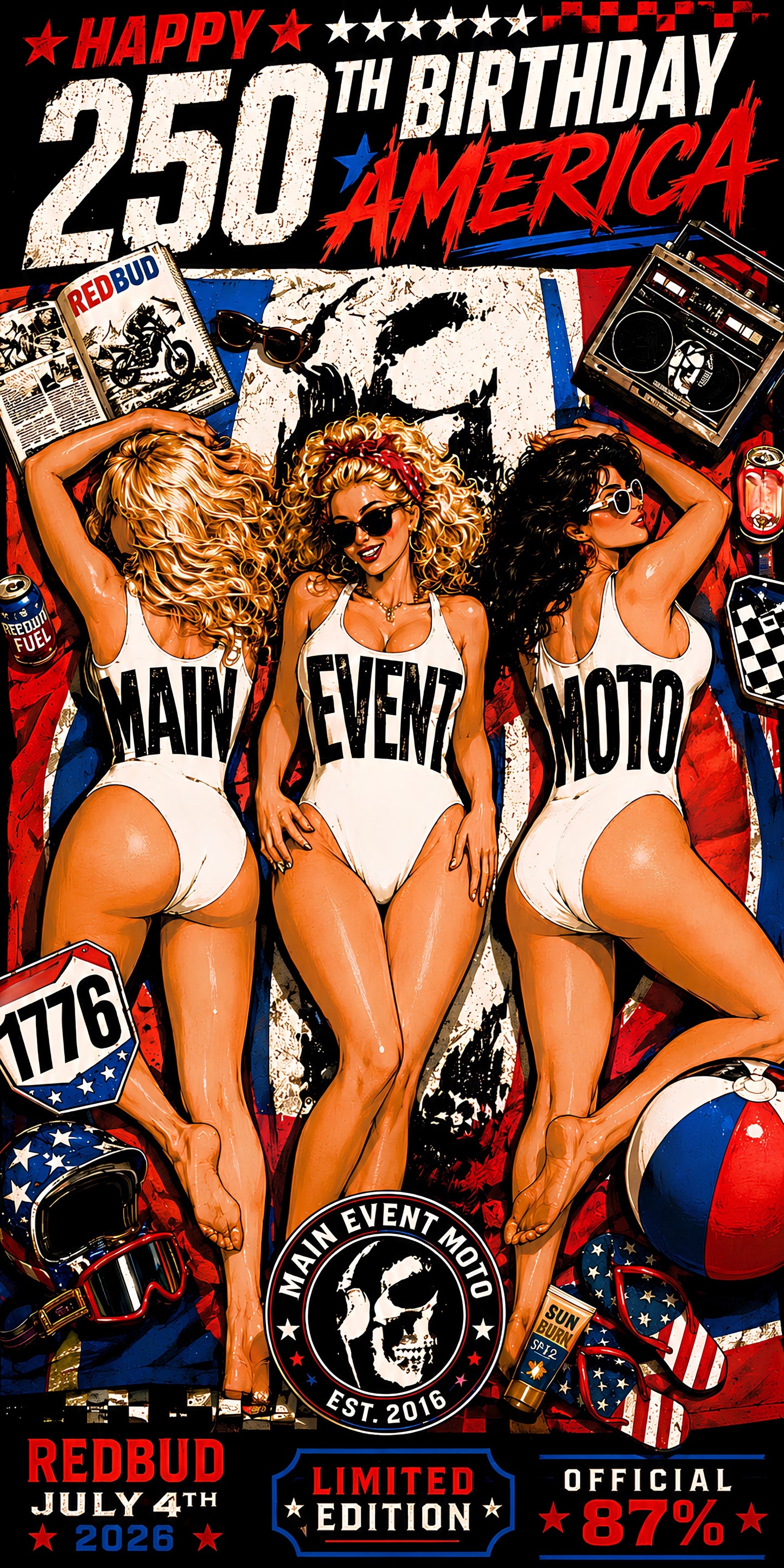RedBud 4th of July Limited Edition Beach Towel