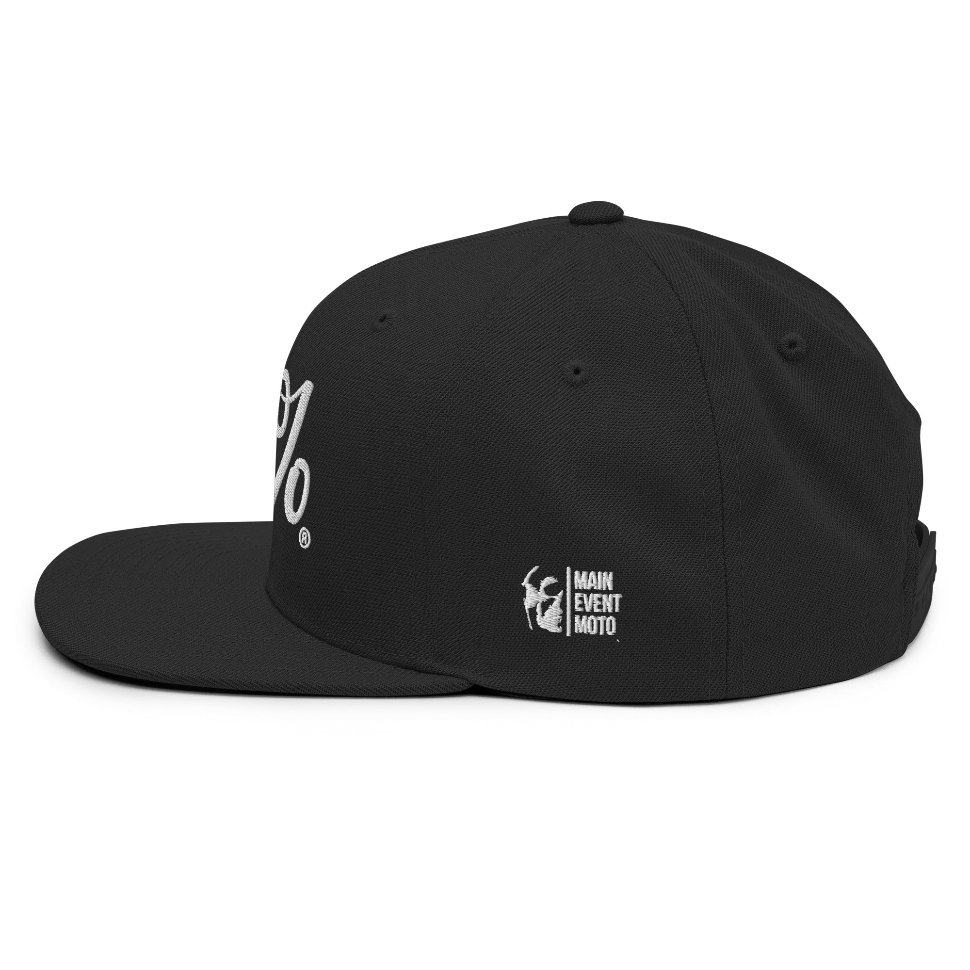 87% Snapback — White – Main Event Moto